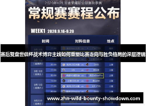 赛后复盘世俱杯战术博弈主线如何重塑比赛走向与胜负格局的深层逻辑